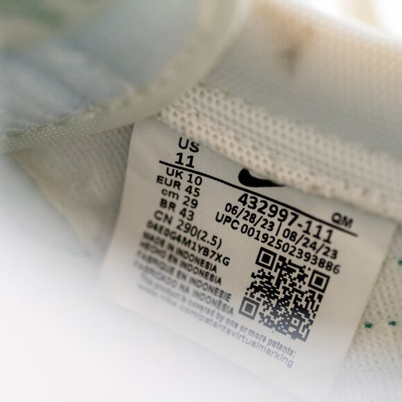 Nike Killshot 2 Leather Men's White and Green Sneakers with Gum Sole Size 11 - Picture 9 of 9